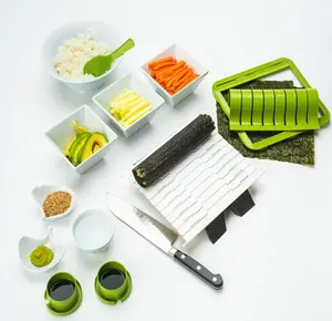 스시 쌀 롤 금형 기계 새로운 야채 고기 롤링 도구 롤러 스시 메이커 빠른 스시 만들기 도구