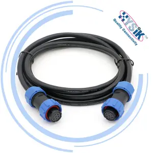 2 3 4 5 7 P M17 IP68 waterproof circular cable connector weipu SP17