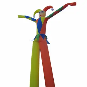 Double legs 6m tall clown popular inflatable air dancer skyman for advertising