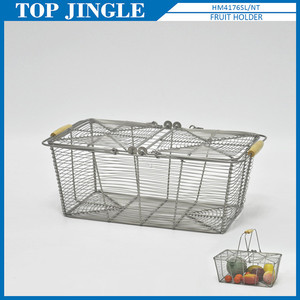 Excellent panier de fruits rond en forme de petite tour en fil de fer - Product Image 5