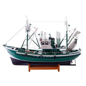 Décoratif fait main artisanat modèle de bateau en bois