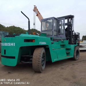 30ton 6D24 Used Mitsubishi Diesel Forklift with 4X4 Drive Two/Three Stage Mast Offroad for Construction Use - Product Image 5
