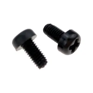 Vít Tròn Phillips Đen Nylon Fastener M6 Chủ Đề Cho Điện Tử