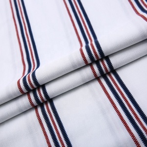 HAHOO-tela de lino fina con estampado a rayas para hombre, tela de camisa de rayón, diseño único, bonito, liso, blanco, rojo, negro, 30S - Product Image 3