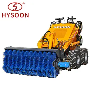 Đường phố tuyết sweeper máy chổi tập tin đính kèm cho skid chỉ đạo