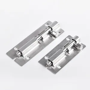 OEM Customized Stainless steel security small large slide flush surface polished chrome brass barrel door bolt