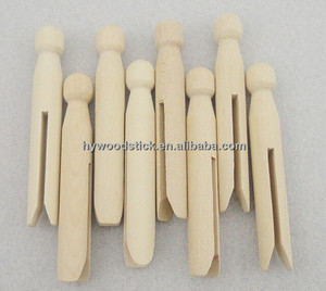Pinces à linge en <span class=keywords><strong>bois</strong></span> bricolage à la mode directe d'usine Clips de sac flexibles pour la conception de bricolage - Product Image 6