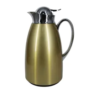 Pure Stainless Steel Pitcher - 2L Water Pitcher - Durable Stainless Steel Jug - Serving Pitcher for Juicing - 67oz Stainless Pitcher