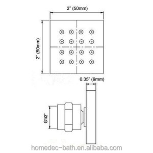 Moderna ducha chorros de masaje del cuerpo del rociador 6 unids baño SPA pared masaje del rociador del <span class=keywords><strong>Jet</strong></span> - Product Image 4