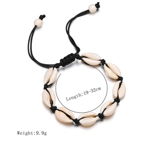 Handmade Natural Seashell Knit <strong>Bracelet</strong> Simple <strong>Shell</strong> Fashion Charm <strong>Bracelets</strong> for Women Beach Jewelry (KB8173) - Product Image 3