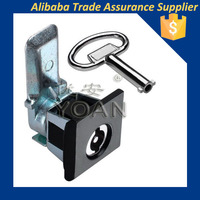 Cerraduras universales cuadradas con inserto de llave, clasificación IP65 para gabinetes, archivadores, cajas de efectivo y cajas de cartas, cerraduras de puerta de aleación de zinc pintadas de negro YOAN