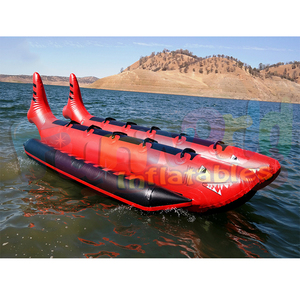 Trò chơi với nước <span class=keywords><strong>Inflatable</strong></span> thuyền chuối thuyền <span class=keywords><strong>inflatable</strong></span> cá mập đỏ <span class=keywords><strong>inflatable</strong></span> flyfish - Product Image 5
