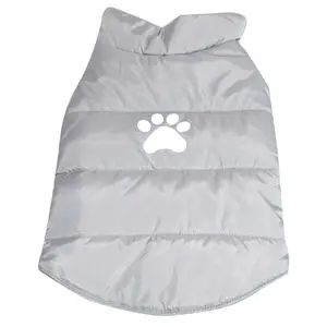 XXX lujo Top Paw mascotas ropa para perros polar plata chaqueta puffy