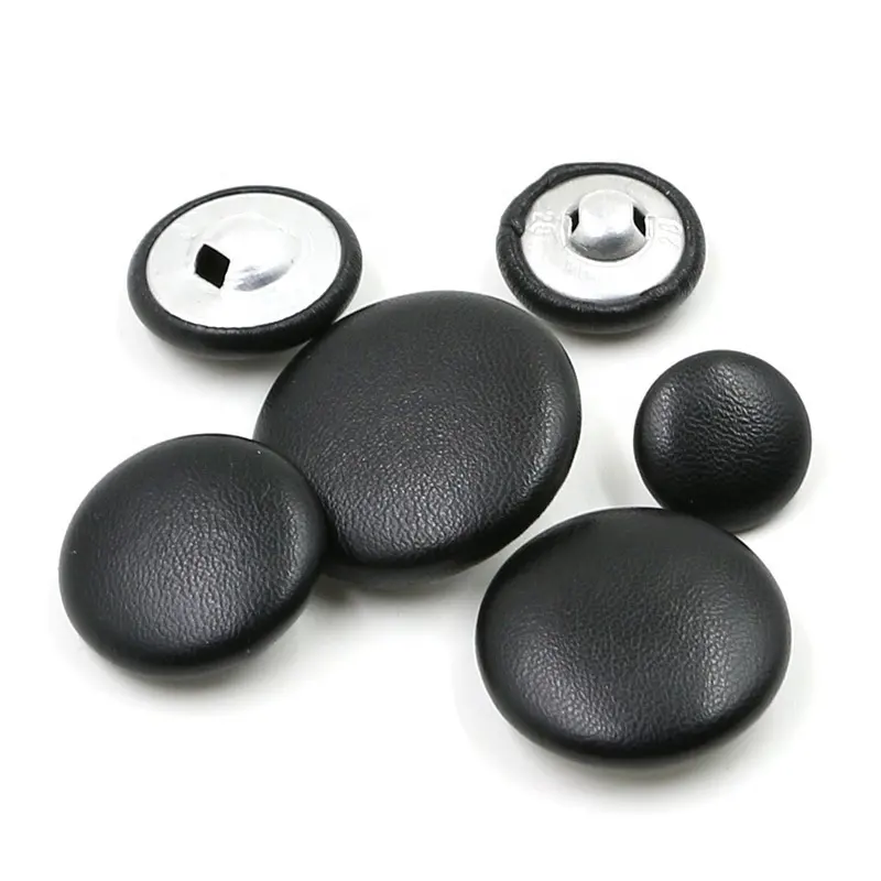 two holes / four holes Imitation Leather Covered Buttons For Garment