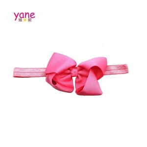Commercio all'ingrosso hairband circa del bambino hairband della ragazza con rosa un glitter bow hairband - Product Image 5