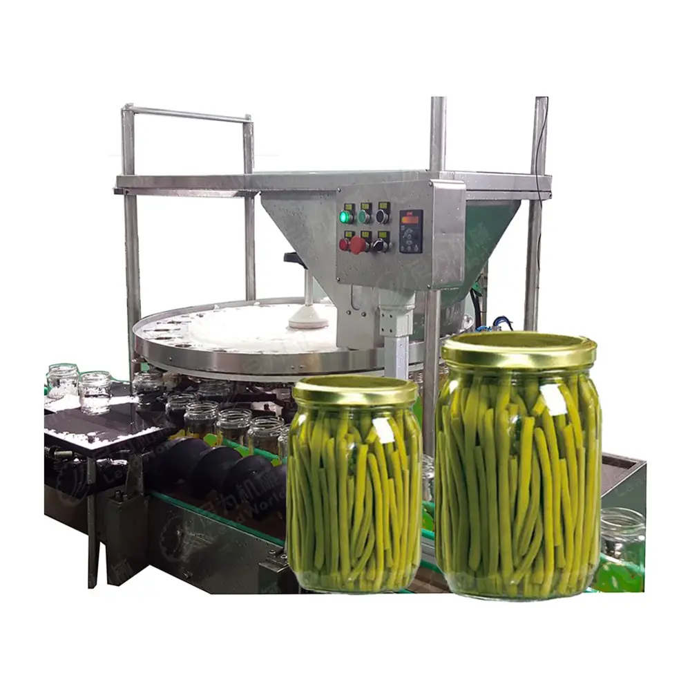 식품 상점을위한 모터 및 엔진 코어 구성 요소가있는 음료를위한 완전 자동 유기농 통조림 콩 충전 기계