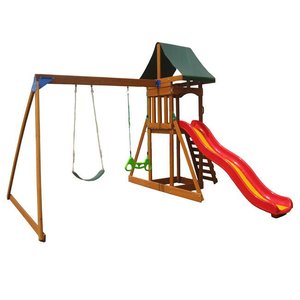Bambini Swing per bambini <span class=keywords><strong>in</strong></span> legno giardino Swing Slide mobili da esterno - Product Image 1