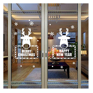 Autocollants de Noël en PVC personnalisés et réutilisables pour vitres de voiture - Product Image 4