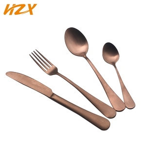 Bộ đồ ăn Bộ dao kéo Vàng muỗng và nĩa dao đặt Rose Gold dao kéo sang trọng Hoàng Gia <span class=keywords><strong>Flatware</strong></span> - Product Image 4