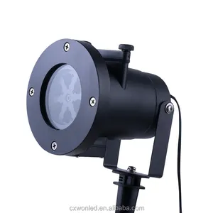 Proyector de luz LED con 12 patrones para exterior, lámpara de pared de paisaje impermeable para Halloween, Navidad y vacaciones