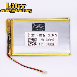 Socket 1.0-3 P 508095 5000 mah 3.7 V cheap price lithium polymer battery for Tablet pc - Product Image 1