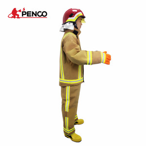 Nomex Aramidファイティングスーツ消防士用消防士制服EN469 4層3M反射ストリップNFPA 1971ジャケットとパンツ - Product Image 2