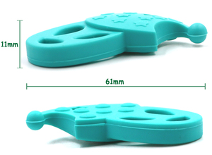 Personnalisé Pendentif <span class=keywords><strong>Coin</strong></span> Dentition Jouet, Silicone Bébé de Dentition En Gros - Product Image 4