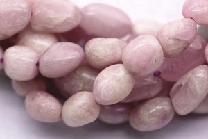 Perles de pierre de Kunzite violette naturelle pour la fabrication de bijoux, vente en gros, 8-12mm - Product Image 5