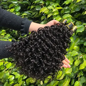 Aosun ขายส่ง Curly อินเดียวัดผม Raw Virgin, คุณภาพสูง Horse Hair Bundle, indian Human Hair Bundles