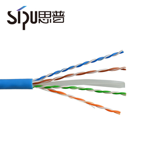 Sipu mejor calidad 4 pares 0.5CCA <span class=keywords><strong>Ethernet</strong></span> <span class=keywords><strong>cable</strong></span> de <span class=keywords><strong>red</strong></span> UTP cat 6 <span class=keywords><strong>cable</strong></span> - Product Image 6