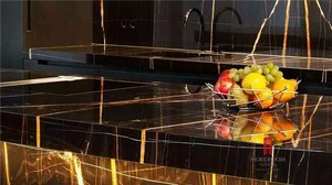 Tunesië Lauren Goud Zwart Marmer Prijs Voor Interieur