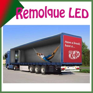 Con caja fuerte de madera! remolque con pantalla LED para <span class=keywords><strong>publicidad</strong></span> exterior a todo color, eventos masivos, musicales - Product Image 1