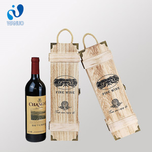 Wanuocraft OEM Handmade hình chữ nhật phong cách cổ điển kim loại khóa paulownia gỗ rượu vang bao bì hộp quà tặng cho chai rượu vang - Product Image 3