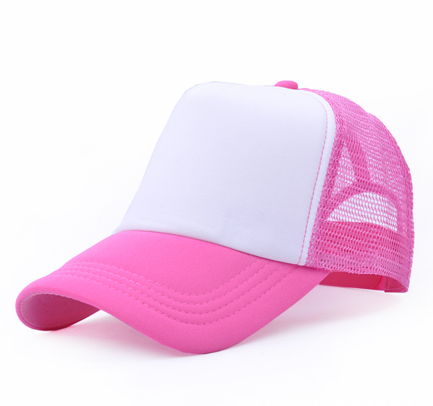 Customized logo promotional advertising gifts long brim no irritation to skin sports cool polyester custom trucker cap