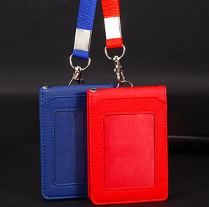 <span class=keywords><strong>Porte</strong></span>-<span class=keywords><strong>badge</strong></span> rétractable en cuir avec nom et identifiant, prix compétitif d'usine, pas de minimum - Product Image 6