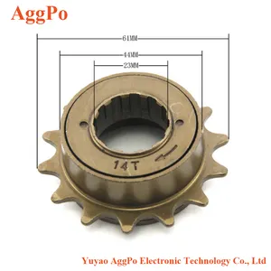 Üretici doğrudan 14 diş pedal çevirmeden tek hız tek sınıf bisiklet pedal çevirmeden 14 diş 34mm iç çapı pedal çevirmeden