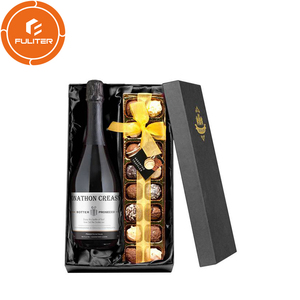 Paper Chocolate Box Custom Luxury Folding Wine Gift Paper Packaging Chocolate Bar Champagne Box