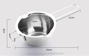Pot à chocolat en acier inoxydable, four à fondre, pot à lait, outil pour faire fondre le beurre, outils de pâtisserie, bol chauffant avec poignée mtl - Product Image 6