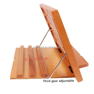 حامل خشبي من الخيزران للكتب / الدفاتر / المفكرات للقراءة، حامل لكتب الطبخ - Product Image 5