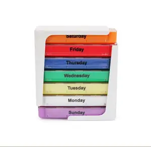 7day 28 compartment plastic pill box