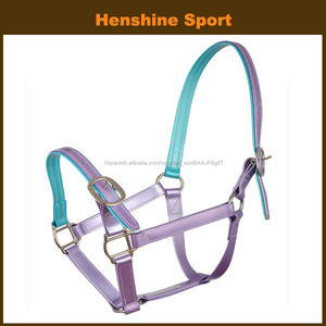 Hebilla de bronce <span class=keywords><strong>caballo</strong></span> frenillo halter del grano del cuero Genuino - Product Image 5