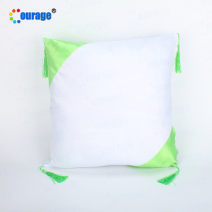 Yiwu square Shape Plain <strong>Decorative</strong> <strong>Throw</strong> <strong>Pillows</strong> Sublimation <strong>Pillow</strong> with Tassels - Product Image 5