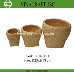 Rectangular Bamboo Rice <b>Basket</b> Handmade Natural Rattan <b>Wicker</b> <b>Storage</b> <b>Baskets</b> Woven Style Wholesale Available - Product Image 5