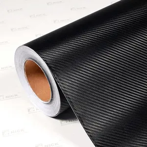 Bubble free no residue 3D Matte Gloss Black Carbon Fiber Car Wraps