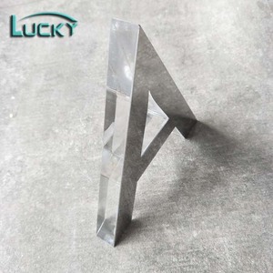 Acrilico trasparente lettere con argento lucidato a specchio in metallo viso, plastica lettera new times roman/arial font - Product Image 2