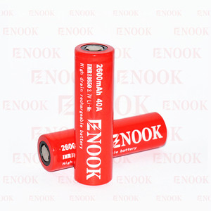 Probarlo! 2016 nueva marca enook batería 18650 3.7 V Batería Recargable 20A de Alta Descarga 3.7 V 2600 mAh para vapores. - Product Image 1