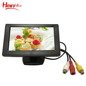 Mini sistema di telecamere di <span class=keywords><strong>retromarcia</strong></span> per auto con <span class=keywords><strong>Monitor</strong></span> TV a schermo diviso da 4.3 pollici di alta qualità con <span class=keywords><strong>Monitor</strong></span> poggiatesta per auto TFT LCD da 12 Volt - Product Image 5