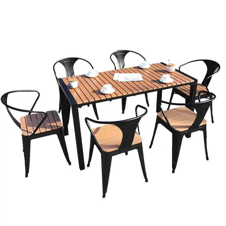 Outdoor Tuinmeubelen Dineren Patio Aluminium Stoelen En Tafel