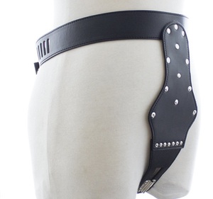 Bondage Adjustable Leather Locking G- String Underwear <strong>Chastity</strong> <strong>Belt</strong> for <strong>Female</strong> Women - Product Image 2