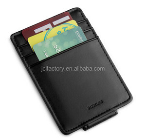 Popolare <span class=keywords><strong>Portafoglio</strong></span> con Clip per Banconote in Vera Pelle per <span class=keywords><strong>Uomo</strong></span> con Blocco RFID 11,2x7,9cm Classico Marrone/Colore Personalizzato Logo Personalizzato - Product Image 3